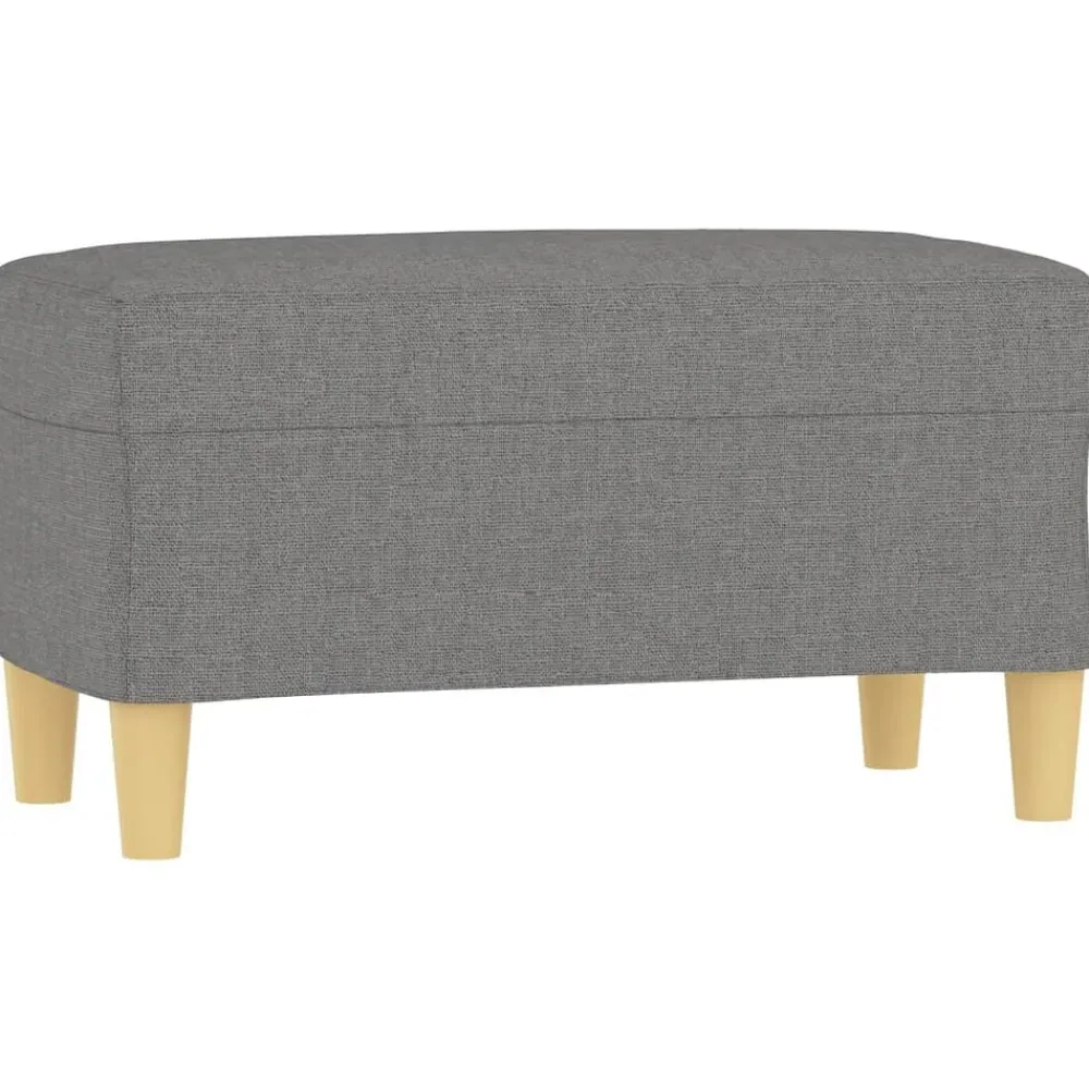 Bankjes*vidaXL Bankje 70x35x41 cm stof Donkergrijs
