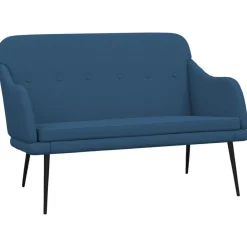 Bankjes*vidaXL Bankje 110x76x80 cm stof Blauw