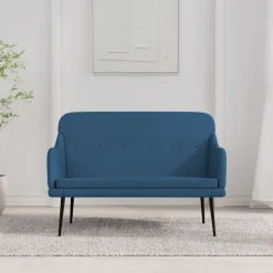Bankjes*vidaXL Bankje 110x76x80 cm stof Blauw