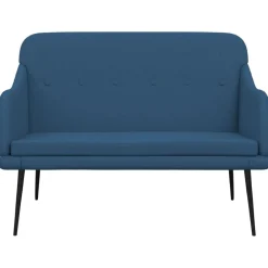 Bankjes*vidaXL Bankje 110x76x80 cm stof Blauw
