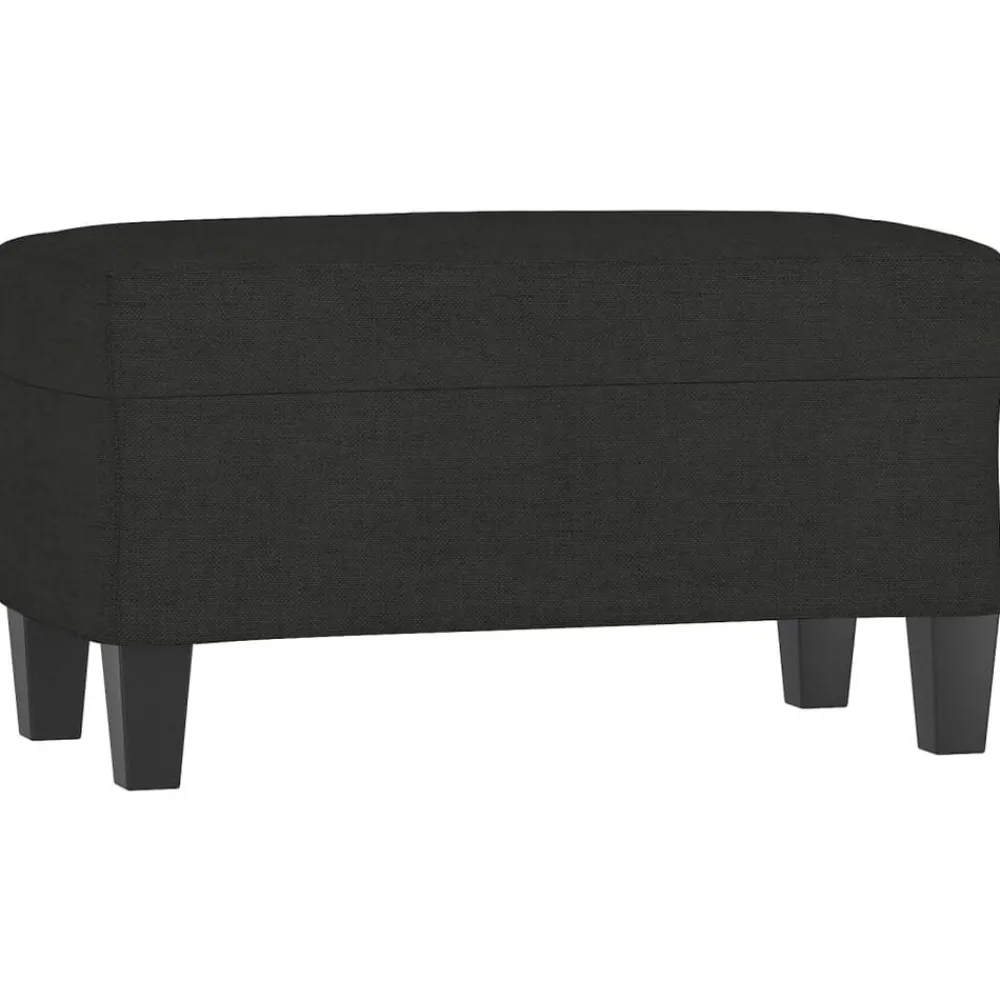 Bankjes*vidaXL Bankje 70x35x41 cm stof Zwart