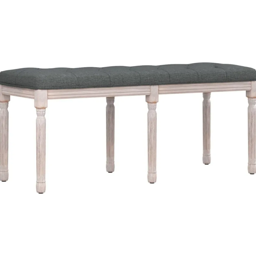 Bankje 110x40x49 cm stof donker>vidaXL