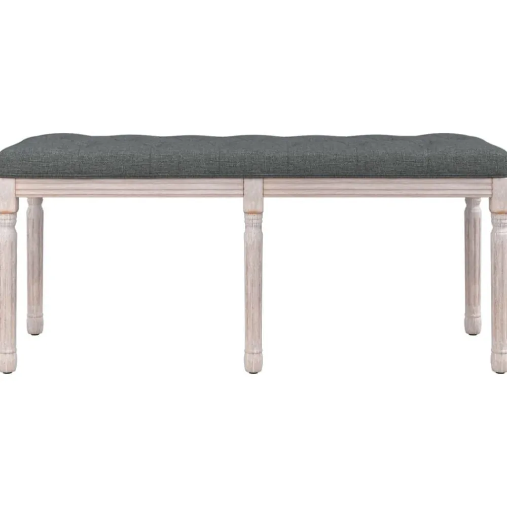 Bankje 110x40x49 cm stof donker>vidaXL