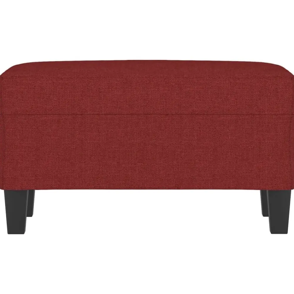 Bankjes*vidaXL Bankje 70x35x41 cm stof Wijnrood