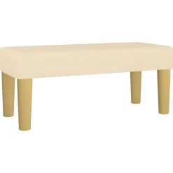 Bankjes*vidaXL Bankje 70x30x30 cm stof crèmekleurig Crème