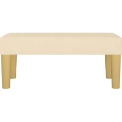 Bankjes*vidaXL Bankje 70x30x30 cm stof crèmekleurig Crème