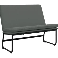Bankjes*vidaXL Bankje 100x75x76 cm stof Donkergrijs