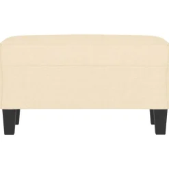 Bankjes*vidaXL Bankje 70x35x41 cm stof crèmekleurig Crème