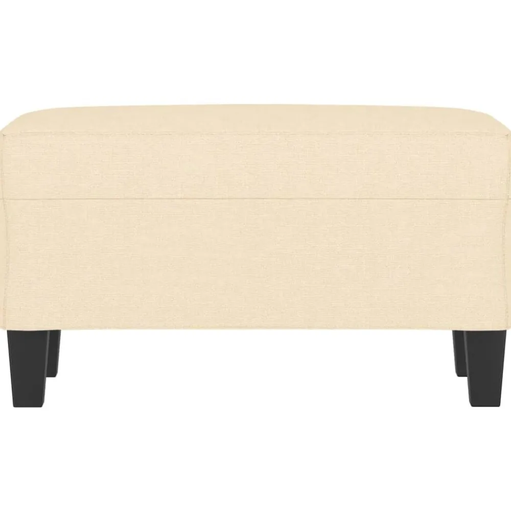 Bankjes*vidaXL Bankje 70x35x41 cm stof crèmekleurig Crème
