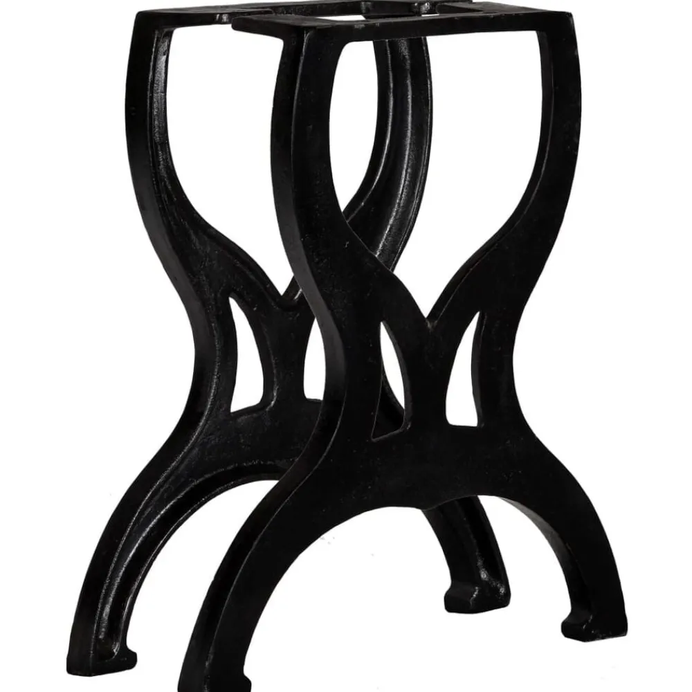 Tafelaccessoires*vidaXL Bankpoten 2 st X-frame gietijzer