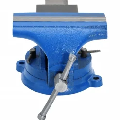 Gereedschap*vidaXL Bankschroef 150 mm gietijzer blauw