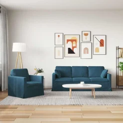 Bankstel 2 pcs 198 x 78 x 80 cm Fluweel><noscript><img width=