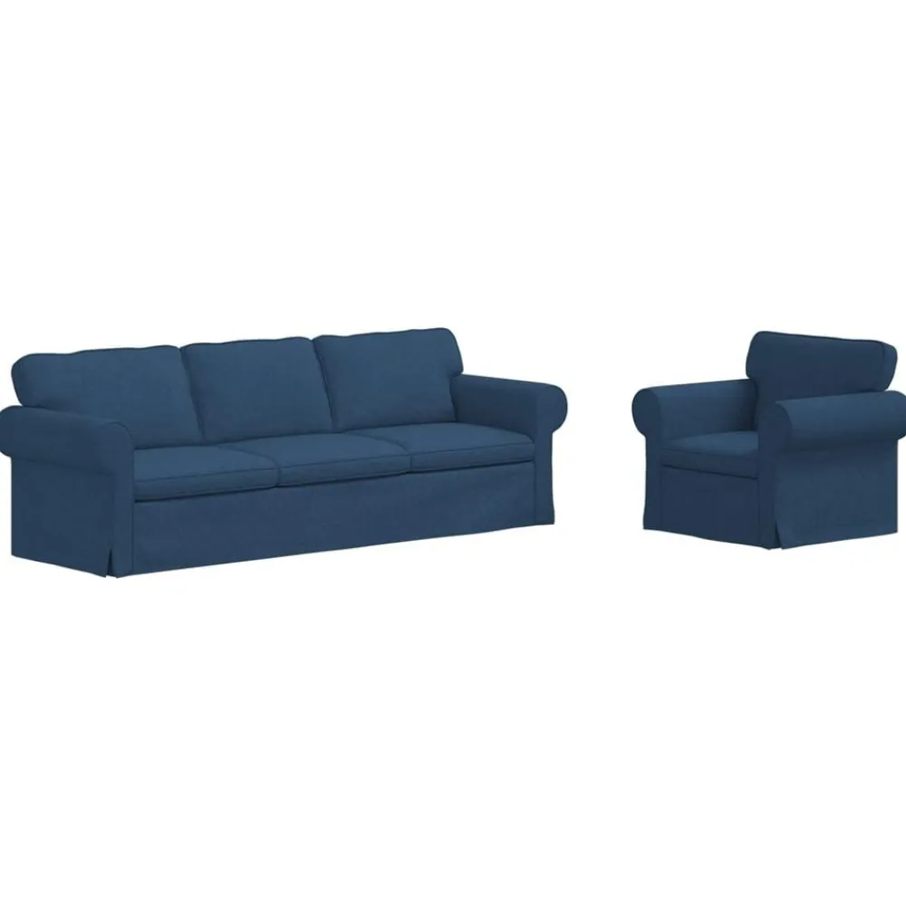 Bankstel 2 pcs 245 x 82 x 80 cm Stof>vidaXL Outlet