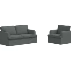 Bankstel 2 pcs 162 x 80 x 85 cm Stof>vidaXL Best