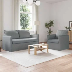 Bankstel 2 pcs 156 x 82 x 85 cm Stof>vidaXL Sale
