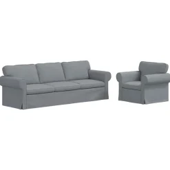 Bankstel 2 pcs 245 x 82 x 80 cm Stof>vidaXL Best