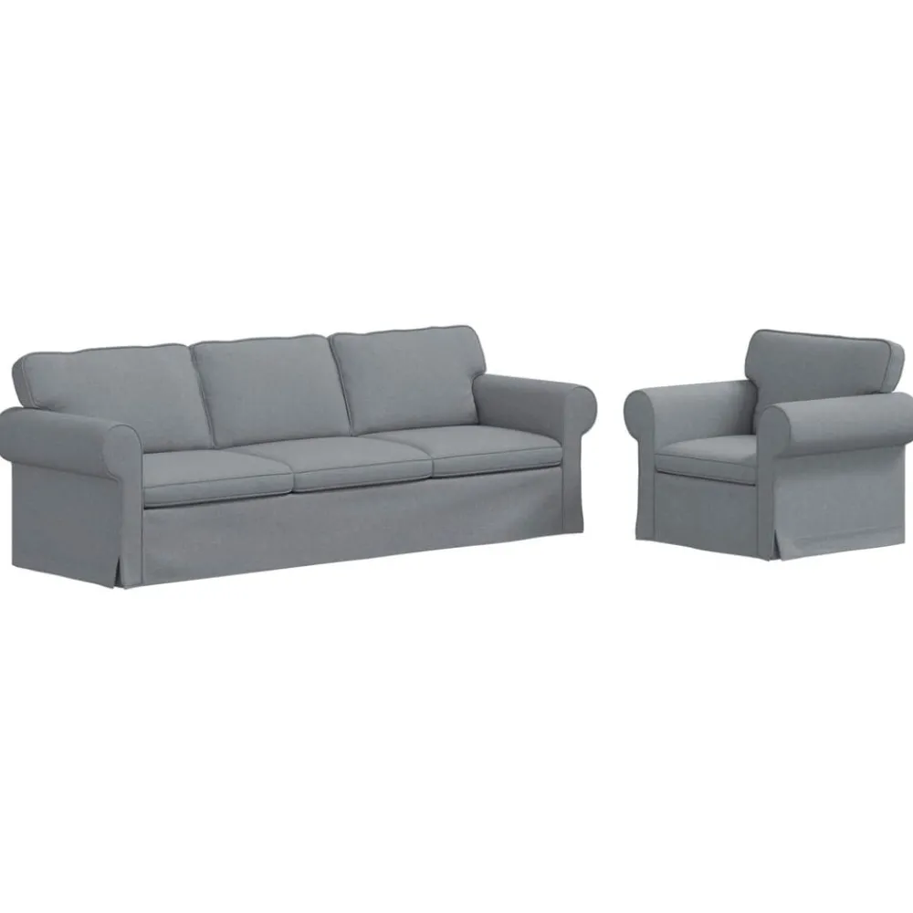 Bankstel 2 pcs 245 x 82 x 80 cm Stof>vidaXL Best