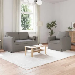 Bankstel 2 pcs 139 x 78 x 80 cm Stof>vidaXL New
