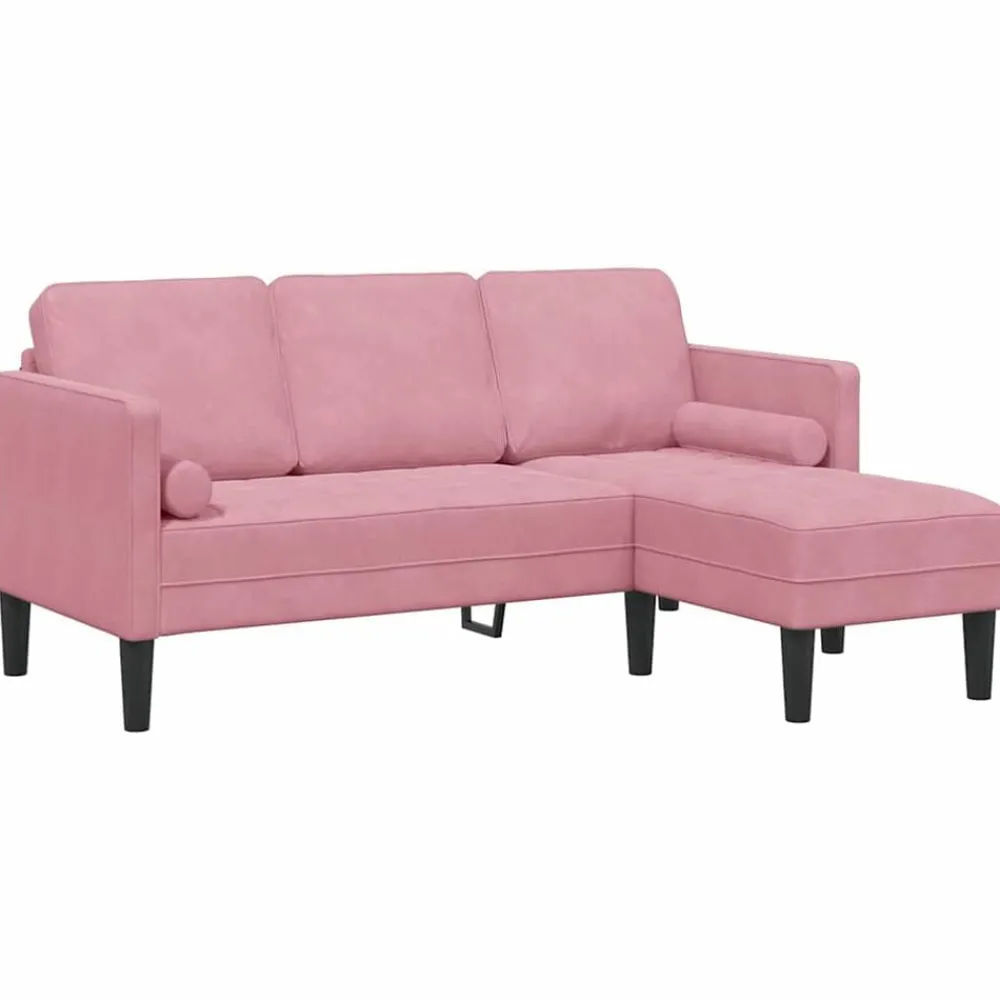 Bankstel met kussen Polyester>vidaXL New