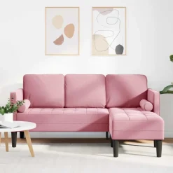 Bankstel met kussen Polyester>vidaXL New