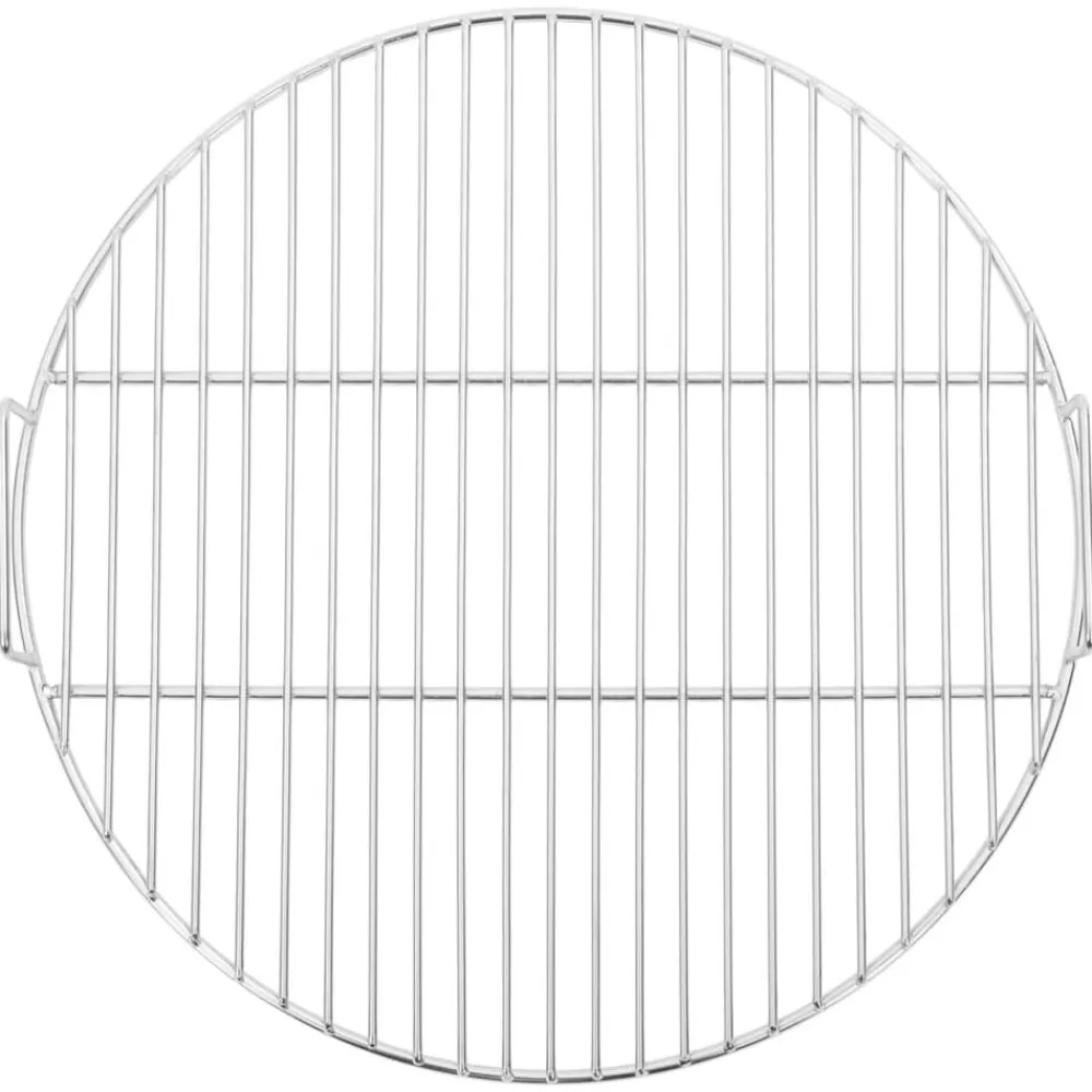 Barbecuerooster met handgrepen rond Ø44,5 cm 304 roestvrijstaal>vidaXL Best