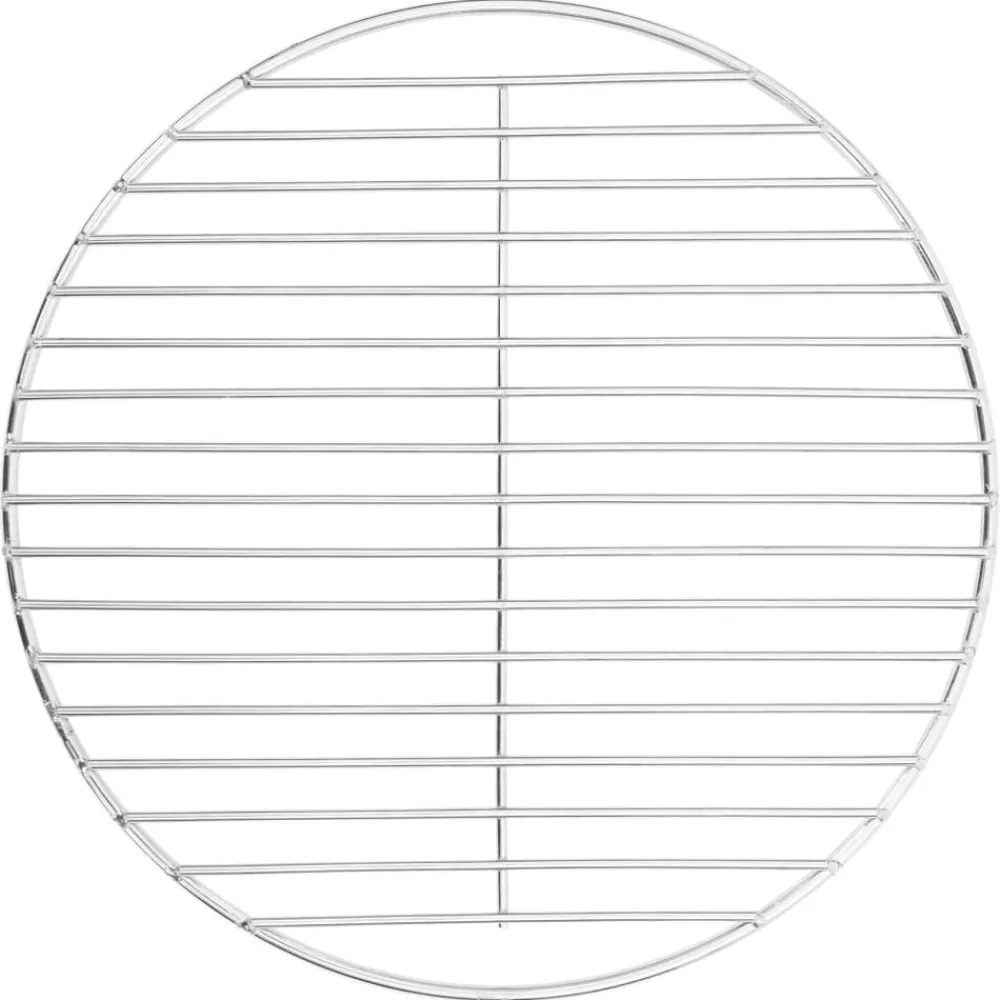 Keuken & Eetkamer*vidaXL Barbecuerooster rond Ø34,5 cm 304 roestvrij staal