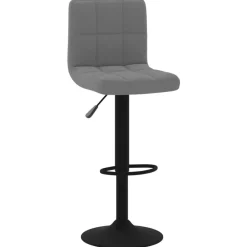 Stoelen*vidaXL Barkruk fluweel Donkergrijs