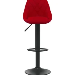 Stoelen*vidaXL Barkruk fluweel Wijnrood