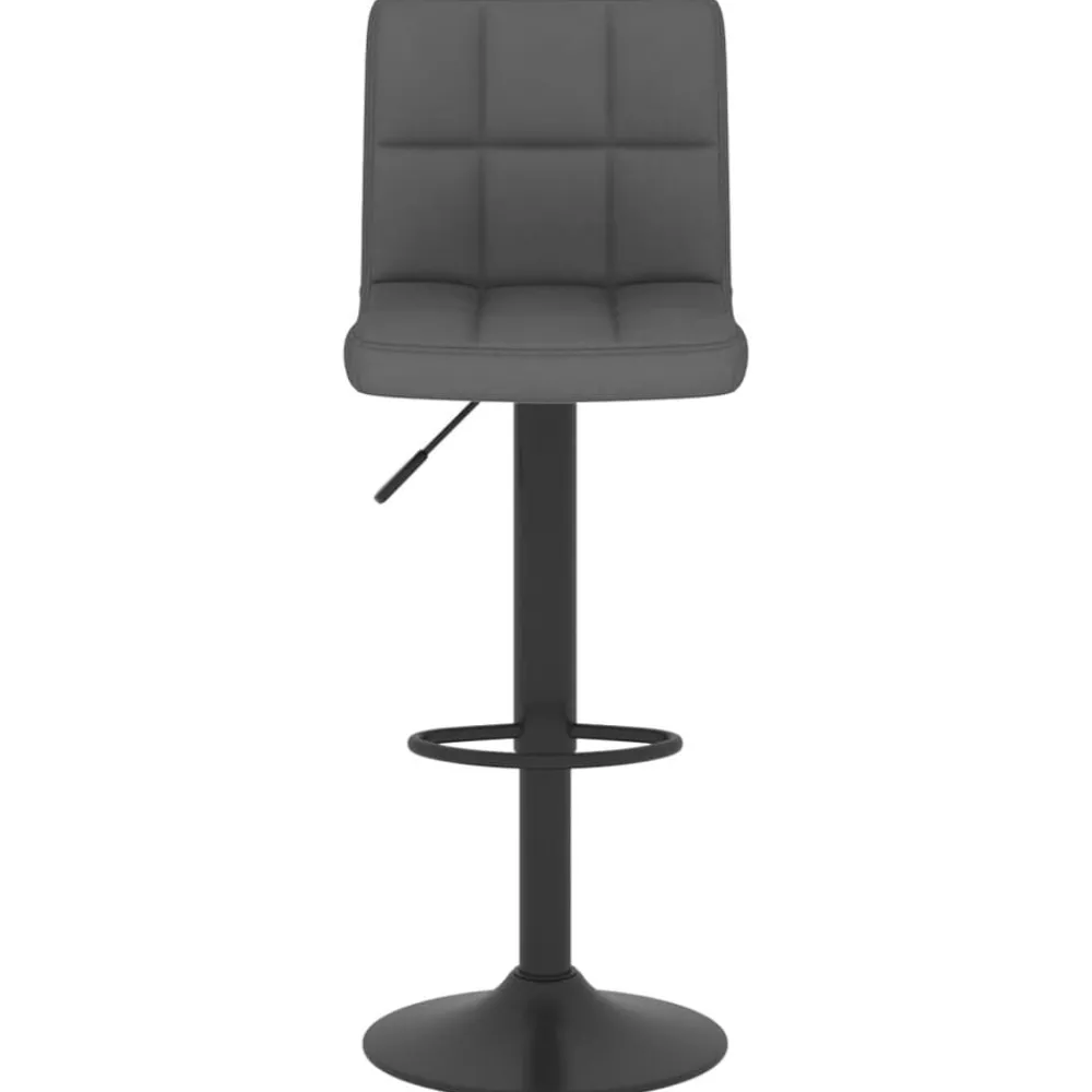 Stoelen*vidaXL Barkruk stof donkergrijs