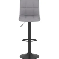 Stoelen*vidaXL Barkruk stof Lichtgrijs