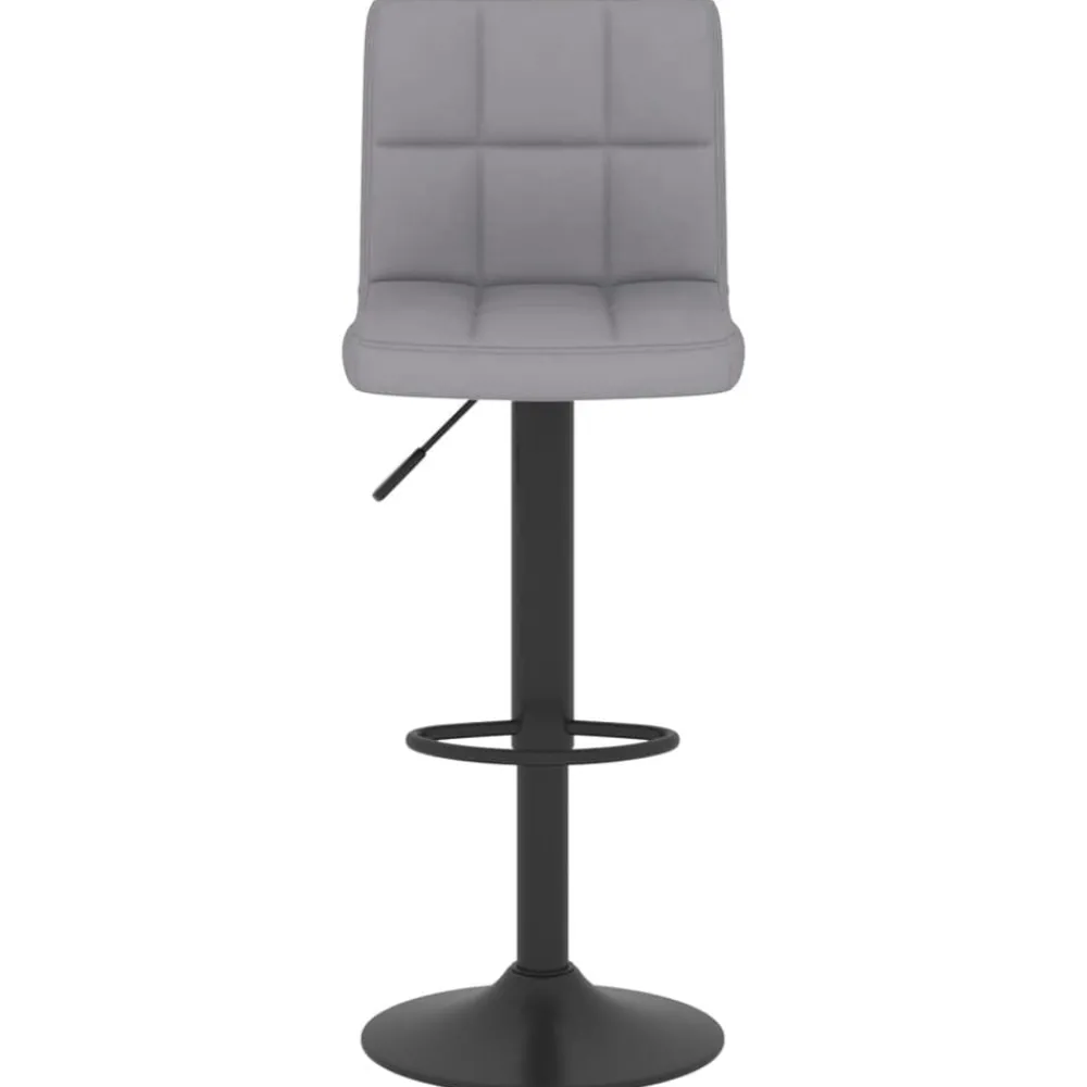Stoelen*vidaXL Barkruk stof Lichtgrijs