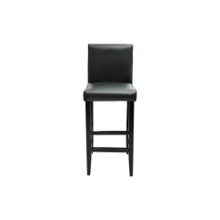 Stoelen*vidaXL Barkrukken 4 st kunstleer Zwart