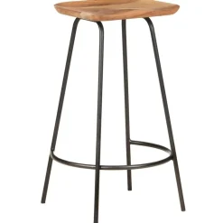 Stoelen*vidaXL Barkrukken 2 st massief acaciahout