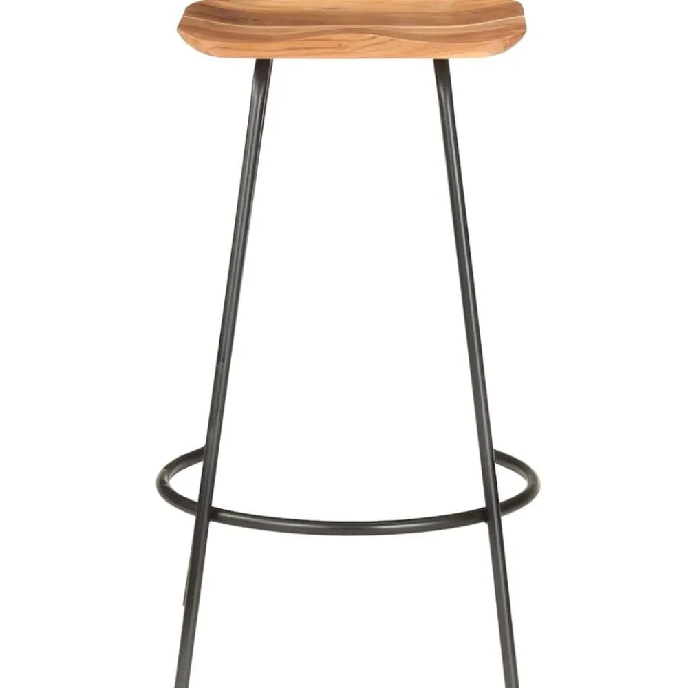Stoelen*vidaXL Barkrukken 2 st massief acaciahout