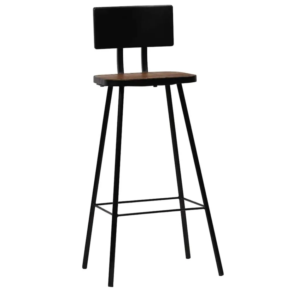 Stoelen*vidaXL Barkrukken 2 st massief gerecycled hout