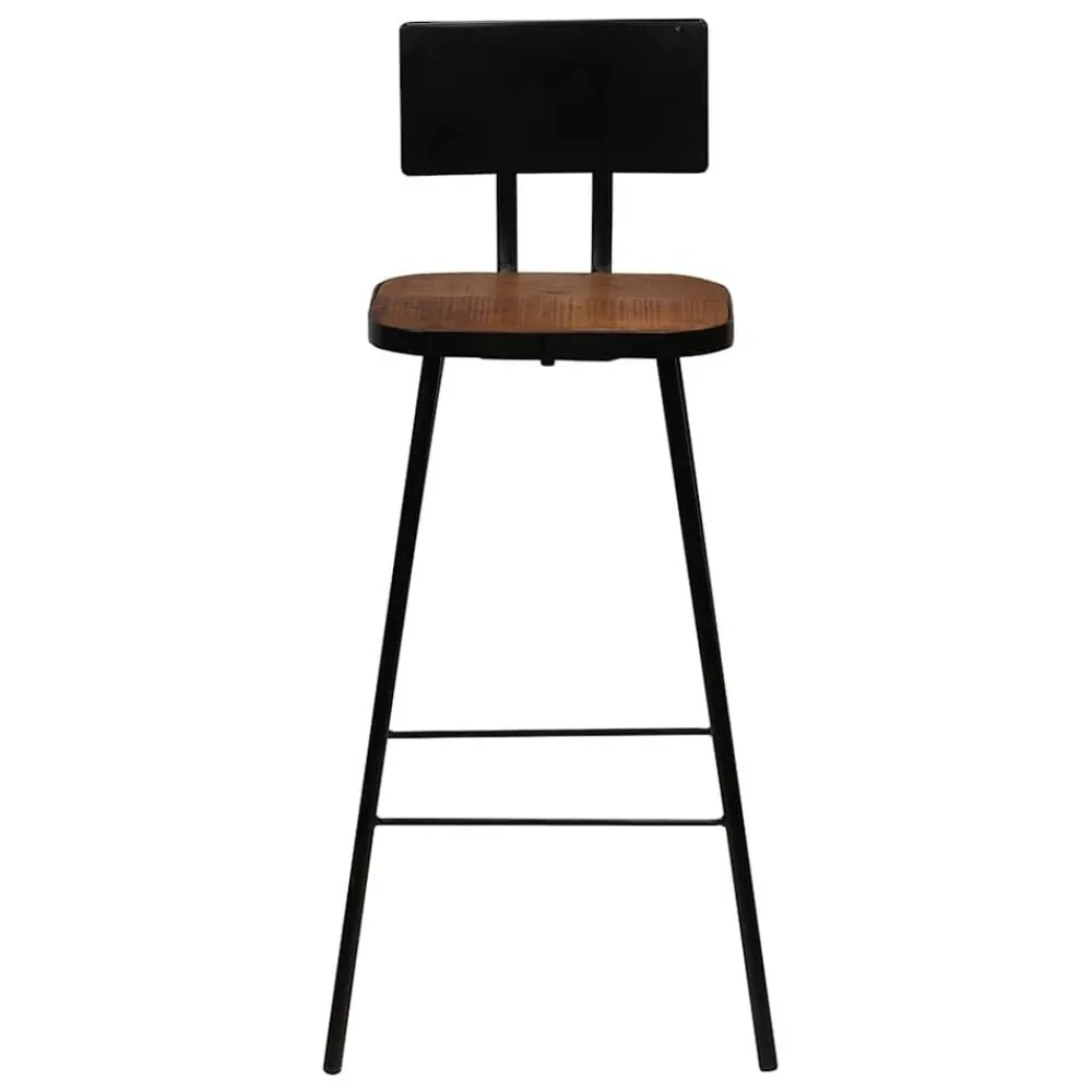 Stoelen*vidaXL Barkrukken 2 st massief gerecycled hout