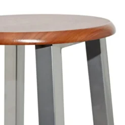 Barkrukken 4 st MDF bruin en zilver><noscript><img width=