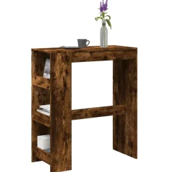 Bartafel met rekken 90x40x103,5 cm bewerkt hout>vidaXL New