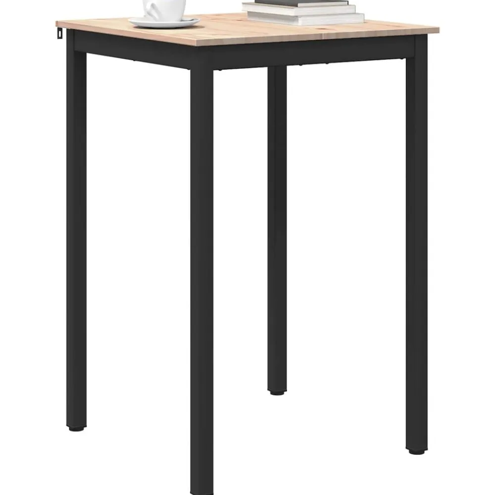Tafels*vidaXL Bartafel 70 x 70 x 105 cm Massief grenenhout Naturel