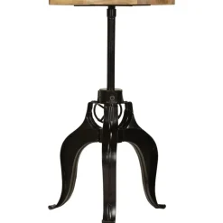 Tafels*vidaXL Bartafel 60x(76-110) cm massief mangohout