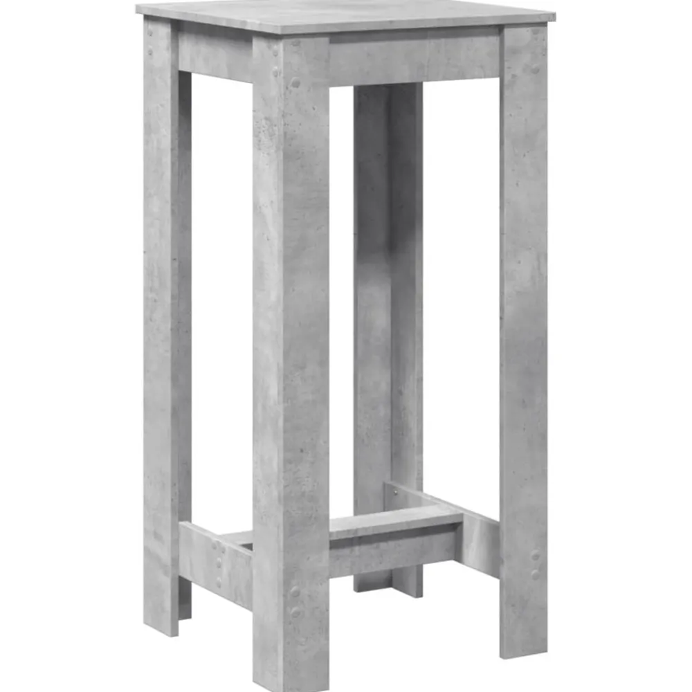 Tafels*vidaXL Bartafel 51x50x103,5 cm bewerkt hout Betongrijs