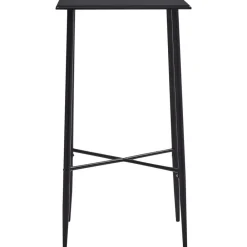 Tafels*vidaXL Bartafel 60x60x111 cm MDF Zwart