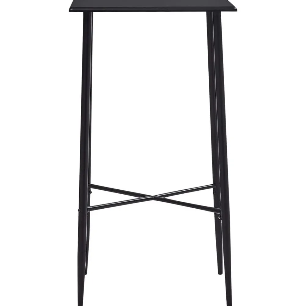 Tafels*vidaXL Bartafel 60x60x111 cm MDF Zwart