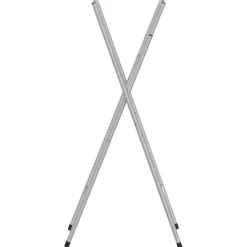 Tafelaccessoires*vidaXL Bartafelpoten inklapbaar 45x53x108 cm staal zilverkleurig