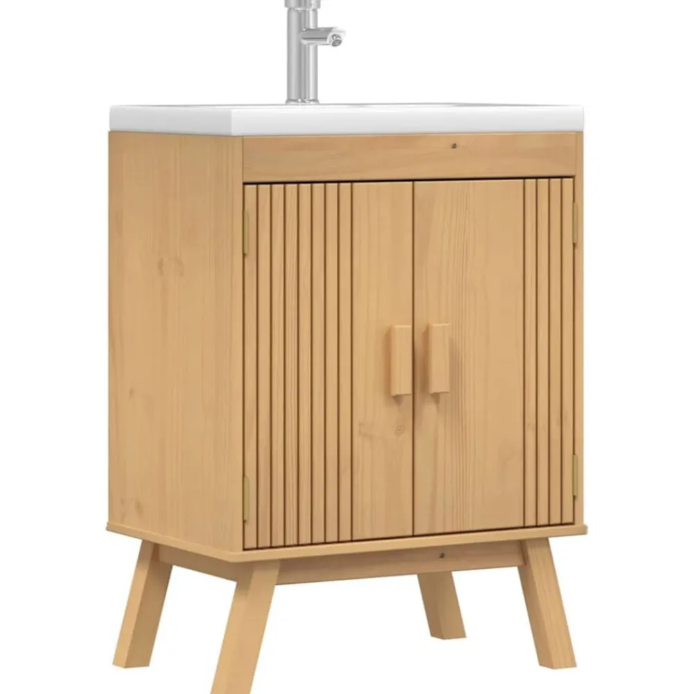 Basis Kast Olden Bruin 60 x 40 x 80 cm Massief grenenhout>vidaXL Best