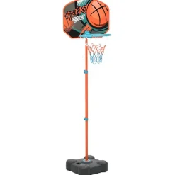 Basketbalset draagbaar verstelbaar 109-141 cm>vidaXL Clearance