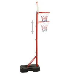Speelgoed*vidaXL Basketbalset draagbaar verstelbaar 138,5-166 cm