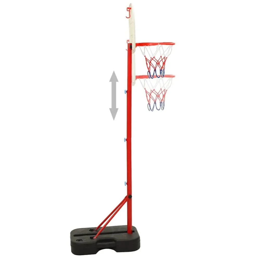 Speelgoed*vidaXL Basketbalset draagbaar verstelbaar 138,5-166 cm