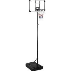 Basketbalstandaard 280-350 cm polycarbonaat transparant>vidaXL Discount