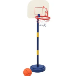 Speelgoed*vidaXL Basketbalstandaard met bal en pomp hoogte verstelbaar 90/121 cm